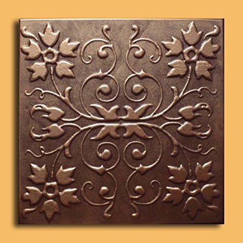 Antique Ceilings Inc - Capri Bronze Brown - Styrofoam Ceiling Tile (Package of 10 Tiles)