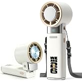 Portable Handheld Fan with Ice Cooling, Mini Personal Fan 10000 RPM 100 Speeds Stepless Rechargeable Turbo Fan for Travel, Camping, Outdoor Events &amp; Concerts Use, Official FIFA World Cup 2026