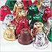 Madelaine Solid Premium Milk Chocolate Christmas Bells, Wrapped In Italian Foil In Christmas Colors - 1 LB
