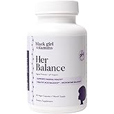 Black Girl Vitamins - Her Balance Vaginal Probiotics - Daily Microbiome Support for Women - 10 Billion CFU Lactobacillus Crispatus & Gasseri + Herbal Blend - Vegan, Gluten-Free, Halal (30-Day Supply)