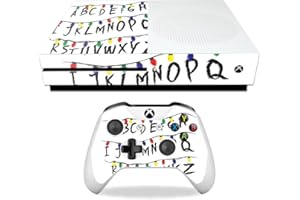 MIGHTY SKINS MightySkins Skin Compatible with Microsoft Xbox One S - Stranger Alphabet | Protective, Durable, and Unique Vinyl Decal Wrap Cover | Easy to Apply, Remove, and Change Styles | Made in The USA