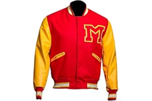 Mens MJJ Thrilleer Red Leather Jacket | Thriller Jacket for Adult Costume for Halloween