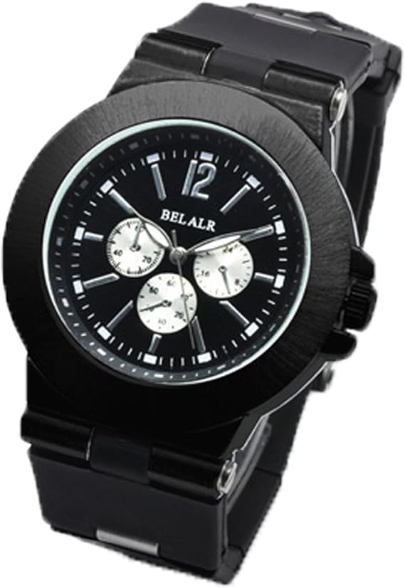 Amazon Bvlgari ブルガリ 風 ビッグフェイス 腕時計 時計 男女兼用 ブラック 黒 シルバー 丸時計 メンズ レディース 全2カラー 16 冬 春 Black Black メンズ腕時計 腕時計 通販