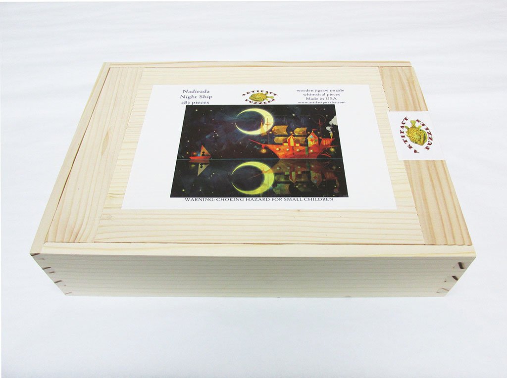 Artifact Puzzles - Nadiezda Night Ship Wooden Jigsaw Puzzle