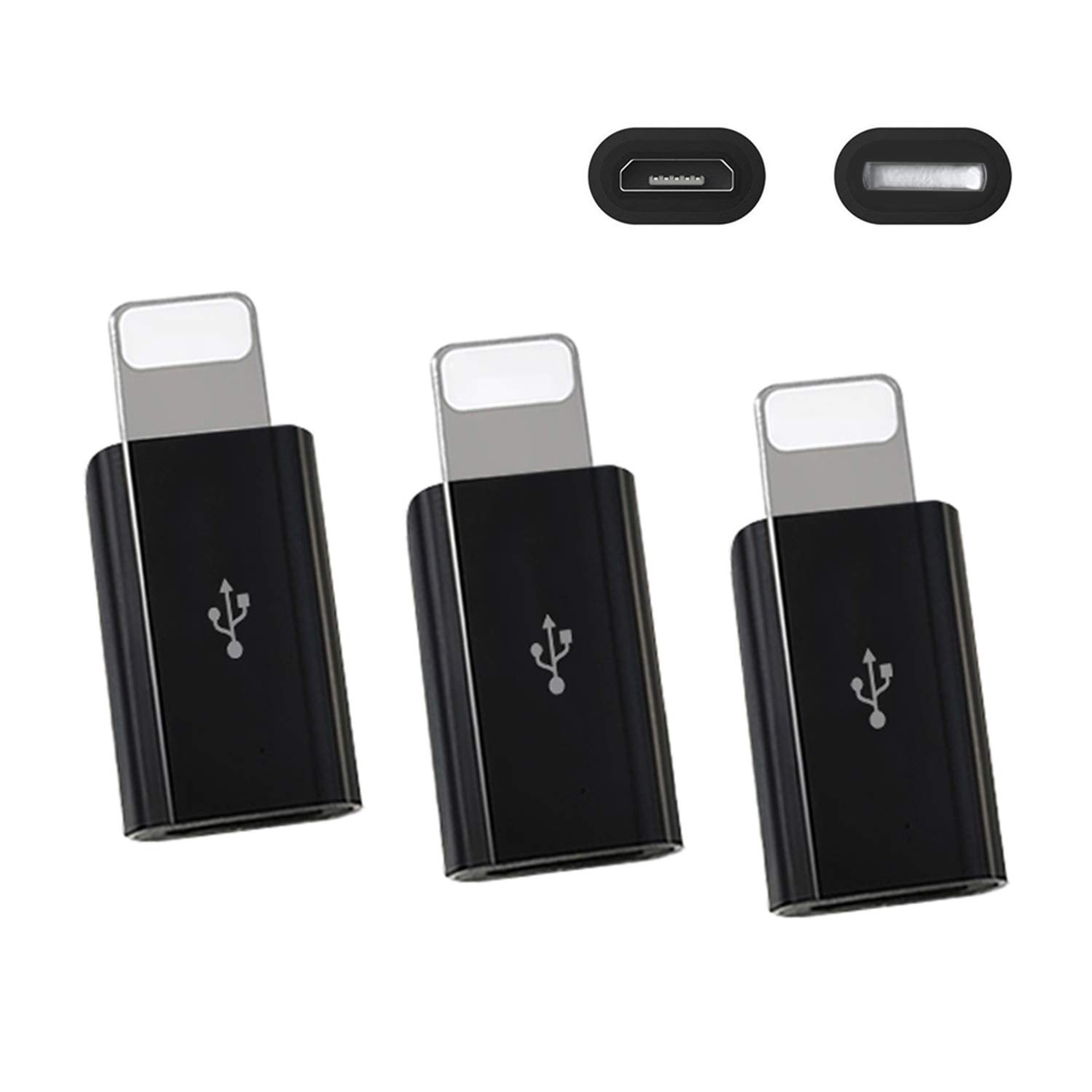 ZERKAR Micro USB Adapter for iPhone to 