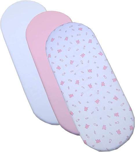 pink moses basket sheets