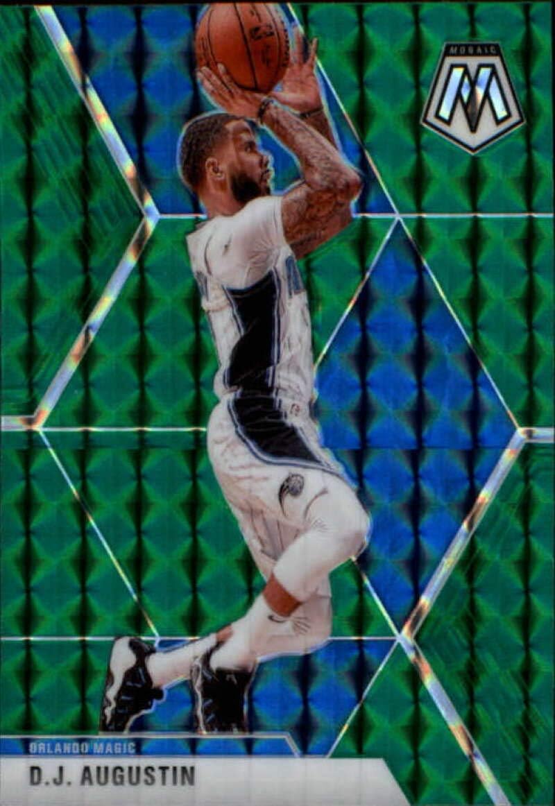 Amazon Com 19 Panini Mosaic Green 32 D J Augustin Orlando Magic Nba Basketball Trading Card Collectibles Fine Art