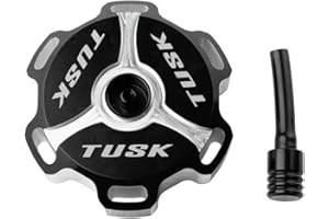 Tusk Billet Aluminum Gas Cap Black Machined Compatible with Yamaha Banshee 1987-2006/Blaster 1988-2006/YFZ 450 2004-2013
