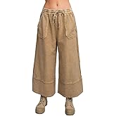 Easel Let's Chill Comfy Wide Leg Pants