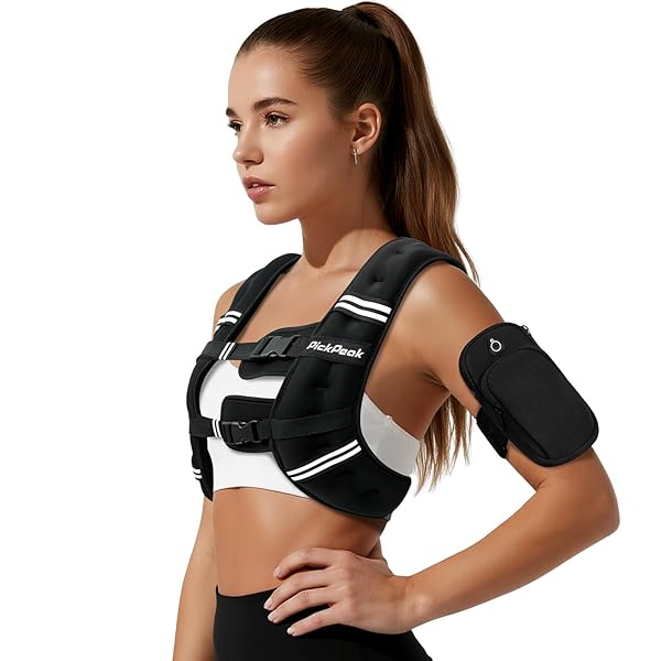 PICKPEAK WEIGHTED VEST FOR WOMAN MAN 5LB/6LB/8LB/11LB/12LB/13LB/15LB/20LB/25LB/30LB WEIGHTED...