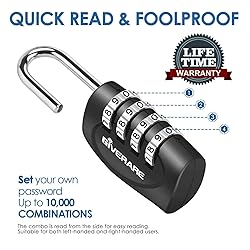 GIVERARE 2 Pack Combination Lock, 4-Digit Padlock