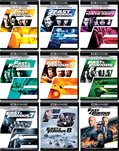 Fast & Furious 8 Movies Collection + Hobbs & Shaw (4K UHD & HD) (18