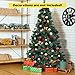Goplus 8ft Artificial Christmas Tree with Solid Metal Stand for Holiday Indoor and Outdoor Decoration, Green