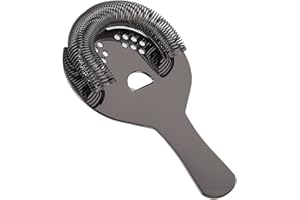 Tgoon Hawthorne Strainer, Bartending Ice Filter, Bar Strainer, Enhanced Foam Dispersion & Ice Strainer Multifunctional Tools 