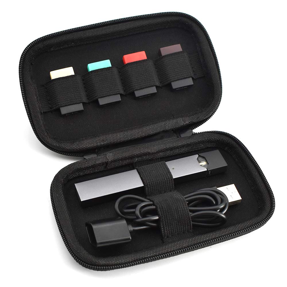 Vaportown Vape Case Compatible with Juul 2 Vape Pen Pax Era Cartridges Hard Shell Slim Holder Organizer Travel Carrying Pouch Bag for Ecig Pod System Kit 510 Battery Charger Pods [Case Only]
