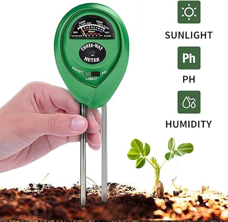 Calayu 3 In 1 Bodemtester Bodemvochtigheidsmeter Bodem Ph Tester Plantentester Zonlicht Vochtmeter Voor Plantenbodem Tuin Boerderij Gazon Geen Batterijen Nodig Amazon Nl