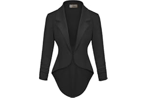 Hybrid & Company Womens Casual Work High Low Blazer Jacket - JK45590