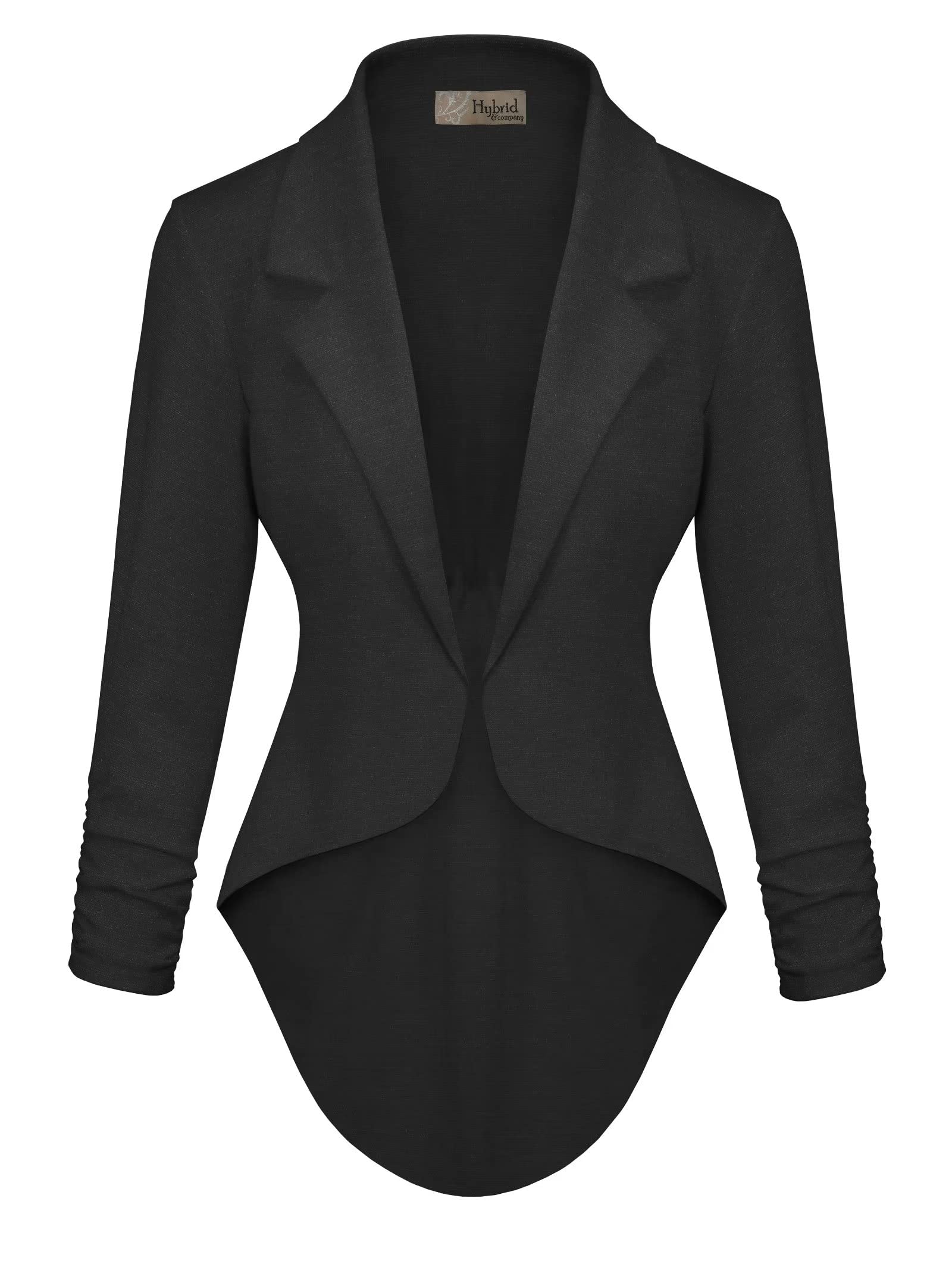 Photo 1 of & Company Womens Casual Work High Low Blazer Jacket JK45590 1073T CHARCOAL Medium
