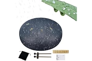 Outdoor Rain Drum, 15.2 cm Steel Tongue Drum, 8 Notes, Meditation and Yoga Musical Instrument