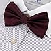 DBC2019 Marron Wedding Bowties Checkered Pre-tied Bowtie By Dan Smith
