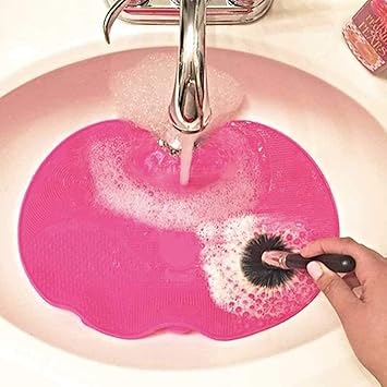 Cartshopper Spa Express Makeup Brush Cleaning Mat (Pink)