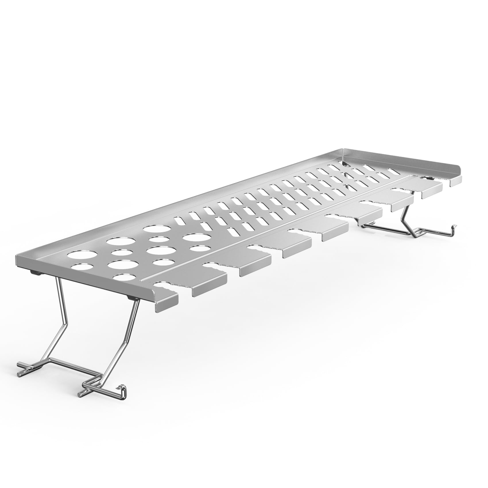 onlyfire BBQ Warming Rack for Weber Spirit 300 Series, Spirit E-310 S-310 E-320 S-320 SP-330 (Front-Mounted Control), 2 in 1 Chicken Leg Grill Holder and Pepper Rack