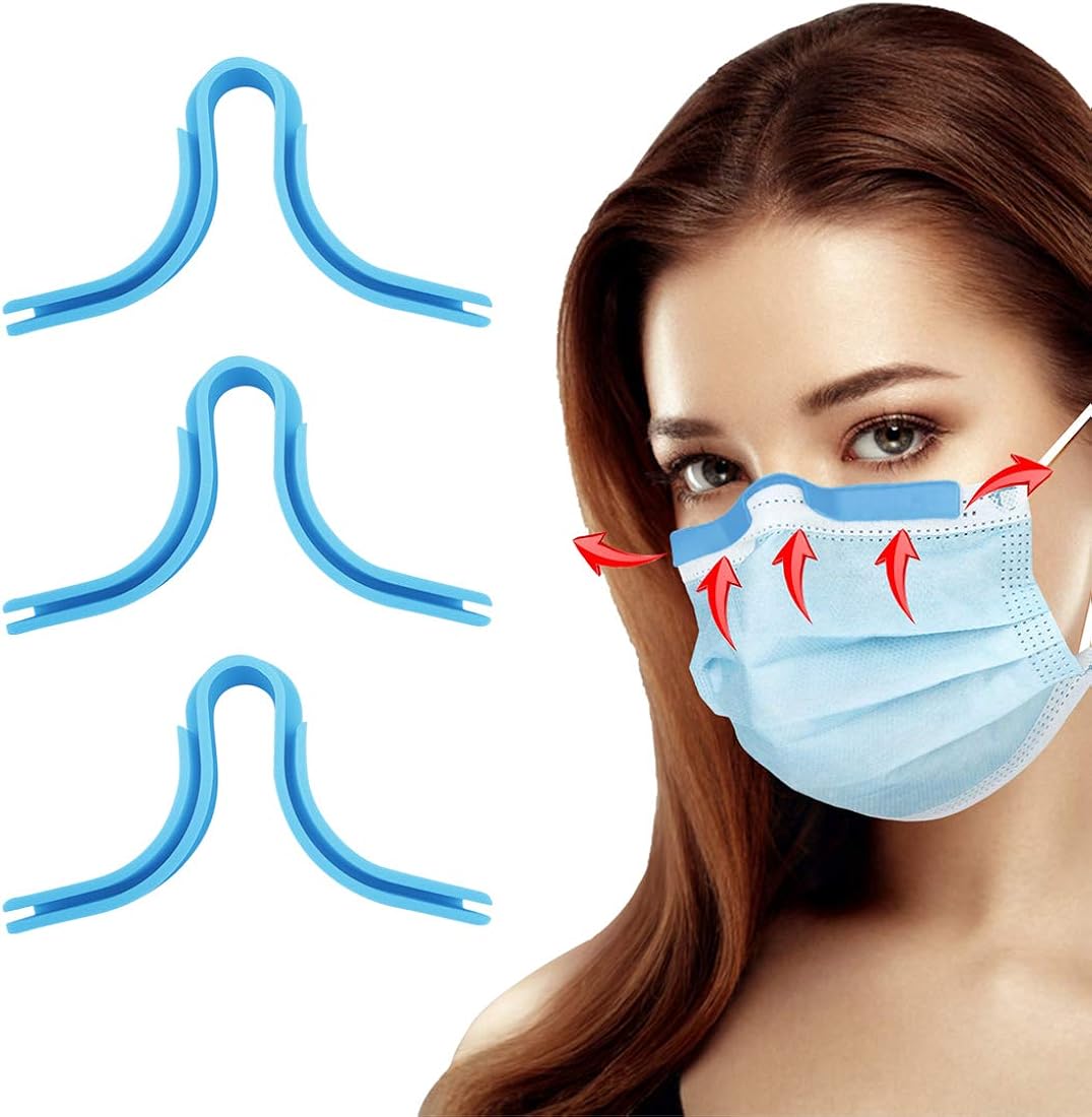 Puente Nasal Silicona Para Mascarillas HSAJS Puente nasal para cubierta facial, puente nasal antivaho de