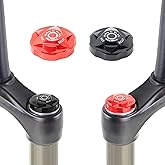 ALEOED Bike Air Valve Top Cap Cover, Front Fork Cap Suspension Gas Cover | Aluminum Alloy Shoulder Protector Parts for Mountain Bicycle Road Bike MTB