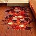 Iuhan 3D Volcanic Magma Wall Sticker Removable Mural Decals Vinyl Art Large Wall Stickers Decals Home Decor Living Room Floor DIY Removable HomeDecal