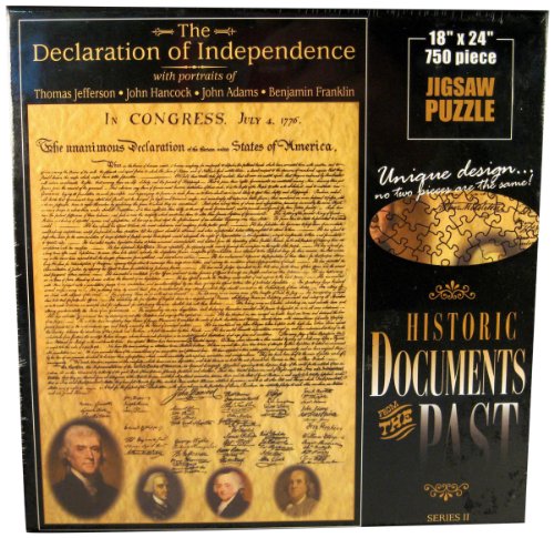 American Documents The Declaration of Independence Jigsaw Puzzle (750-Piece)