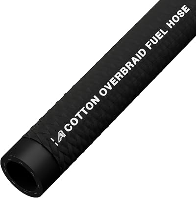 AP Automotive 3mm Wall Reinforced Oil Fuel Hose 10m Cotton Overbraid