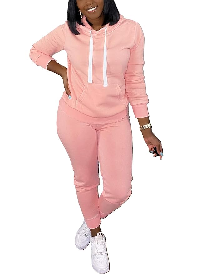 Buy Women's 2 Piece Outfits Cute Sports Sweatsuits Long Sleeve Pullover