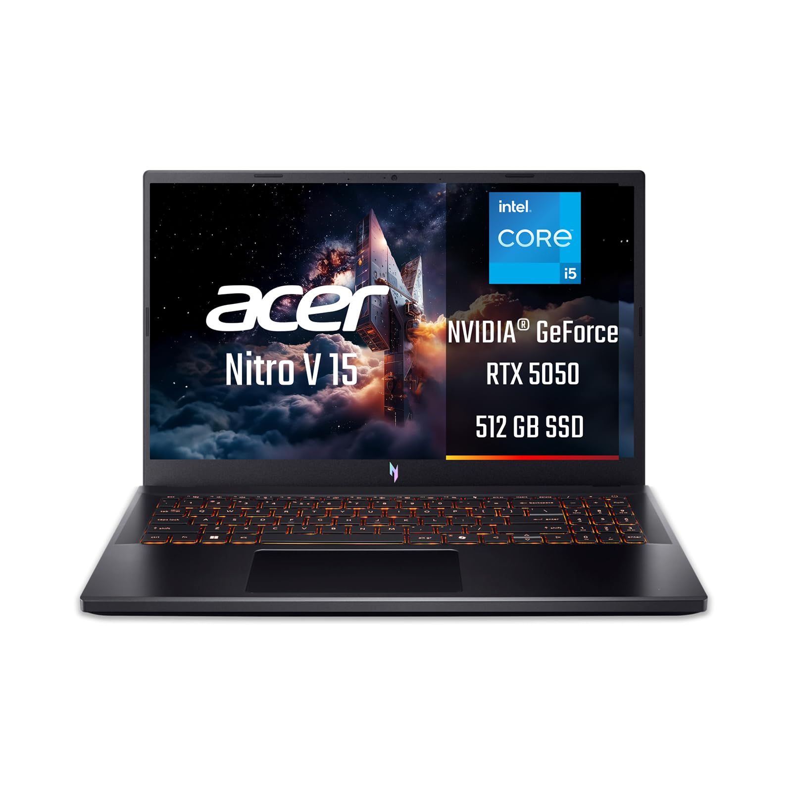 Acer Nitro V 15 ANV15-52-5886 Notebook Gaming, NVIDIA GeForce RTX 5050 8 GB GDDR7, Processore Intel Core i5-13420H, Ram 16 GB DDR4, 512 GB SSD, Display 15.6" FHD IPS 165 Hz LED LCD, Windows 11 Home