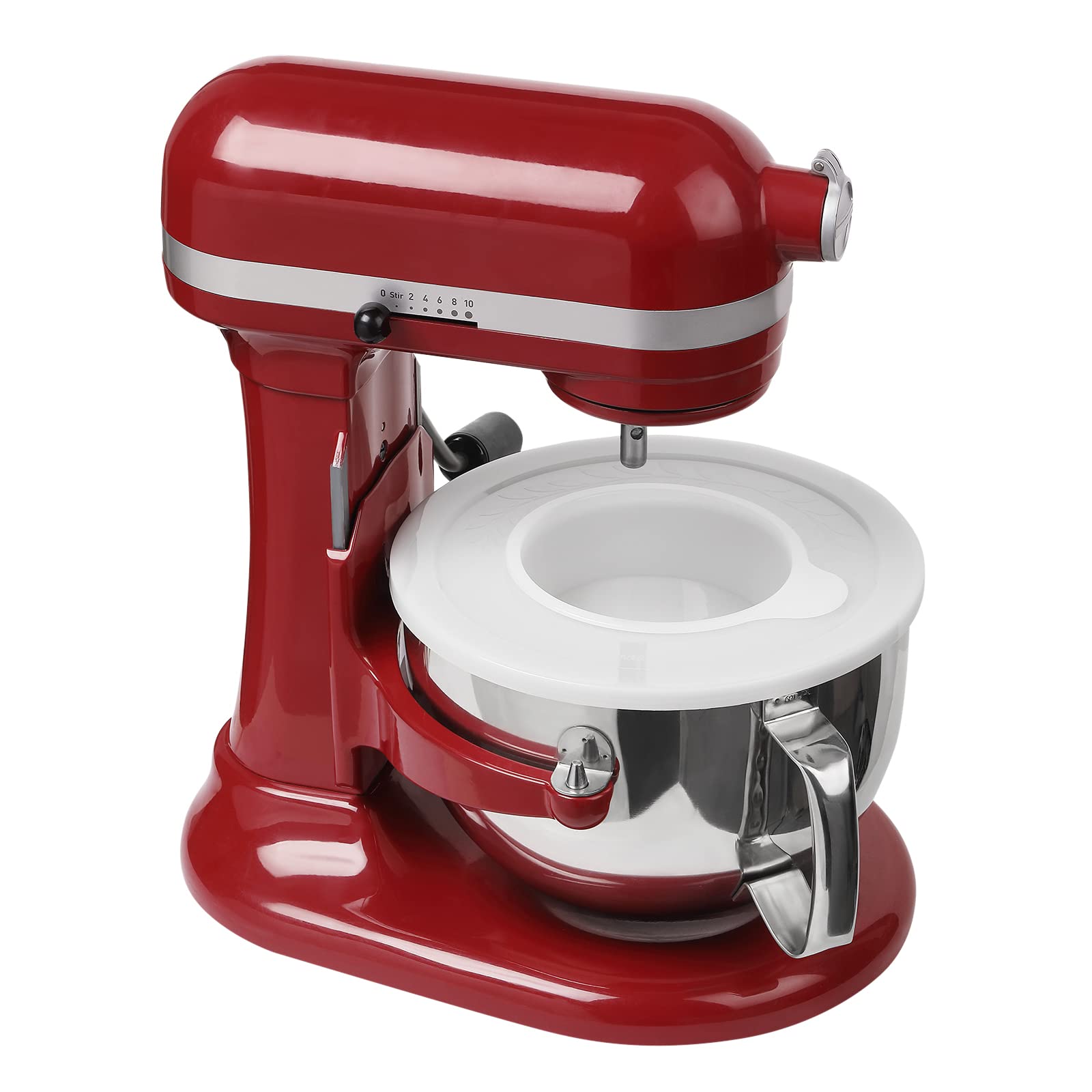 Mixer Bowl Lid Covers for KitchenAid 5.5-6 Quart Bowls - Stand Mixer Bowl Covers to Prevent Ingredients from Spilling, Fits Bowl-Lift Models KV25G and KP26M1X (2 Pack)