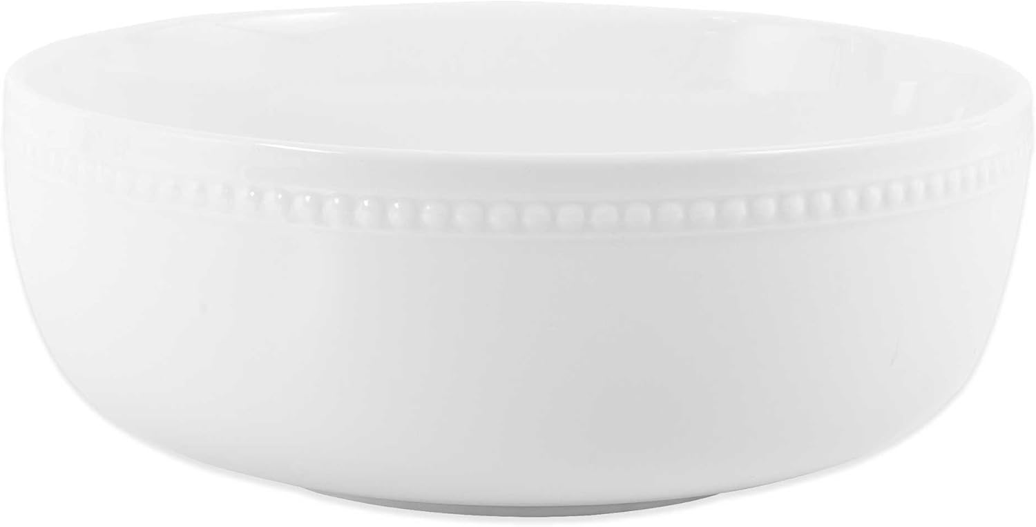 Everyday White by Fitz and Floyd Beaded Serving Bowl (PACK