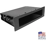 Scosche TA2154B Compatible with Select 1978-04 Toyota Pocket Dash Kit Black for ISO DIN Installations, Factory Brackets, Requ