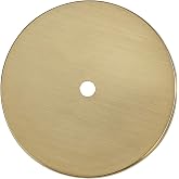 khtumeware 4 Pack 2-1/3 Inch Round Backplate for Cabinet Knobs Champagne Bronze Bifold Closet Cabinet Door Knobs Cabinet Hardware