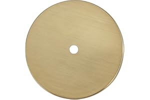 khtumeware 4 Pack 2-3/8 Inch Round Backplate for Cabinet Knobs Champagne Bronze Bifold Closet Cabinet Door Knobs Cabinet Hard