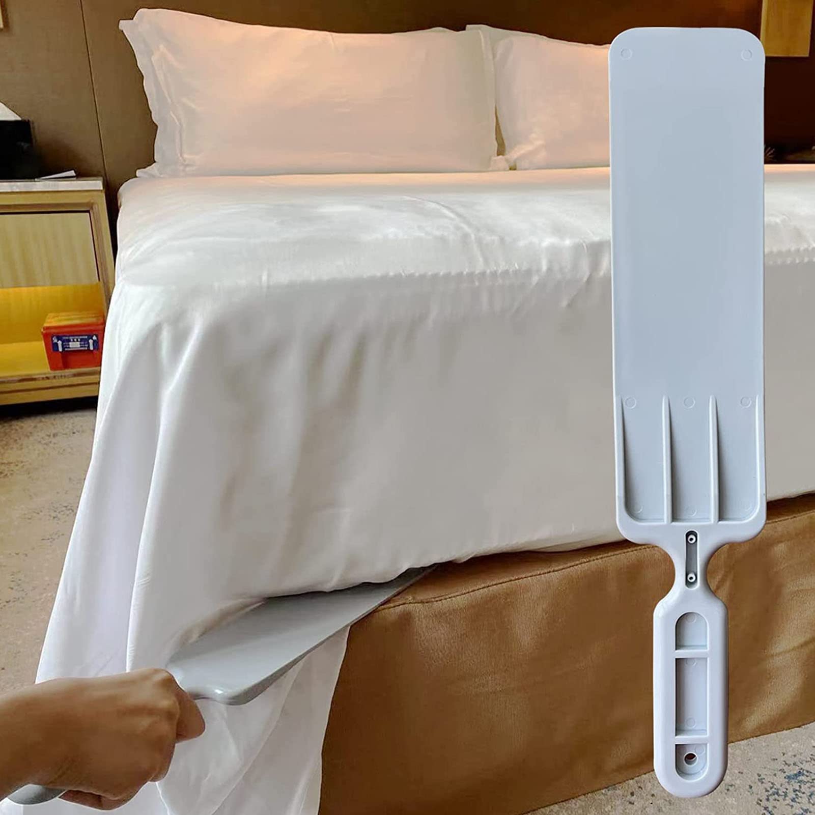Tucker Paddle, Bedsheet Change Helper Mattress Lifter Mattress Lifting Tool Bed Tucking Paddle Tool Keep Neatly Hard Labor Saving Universal Portable Bedsheet Change Helper