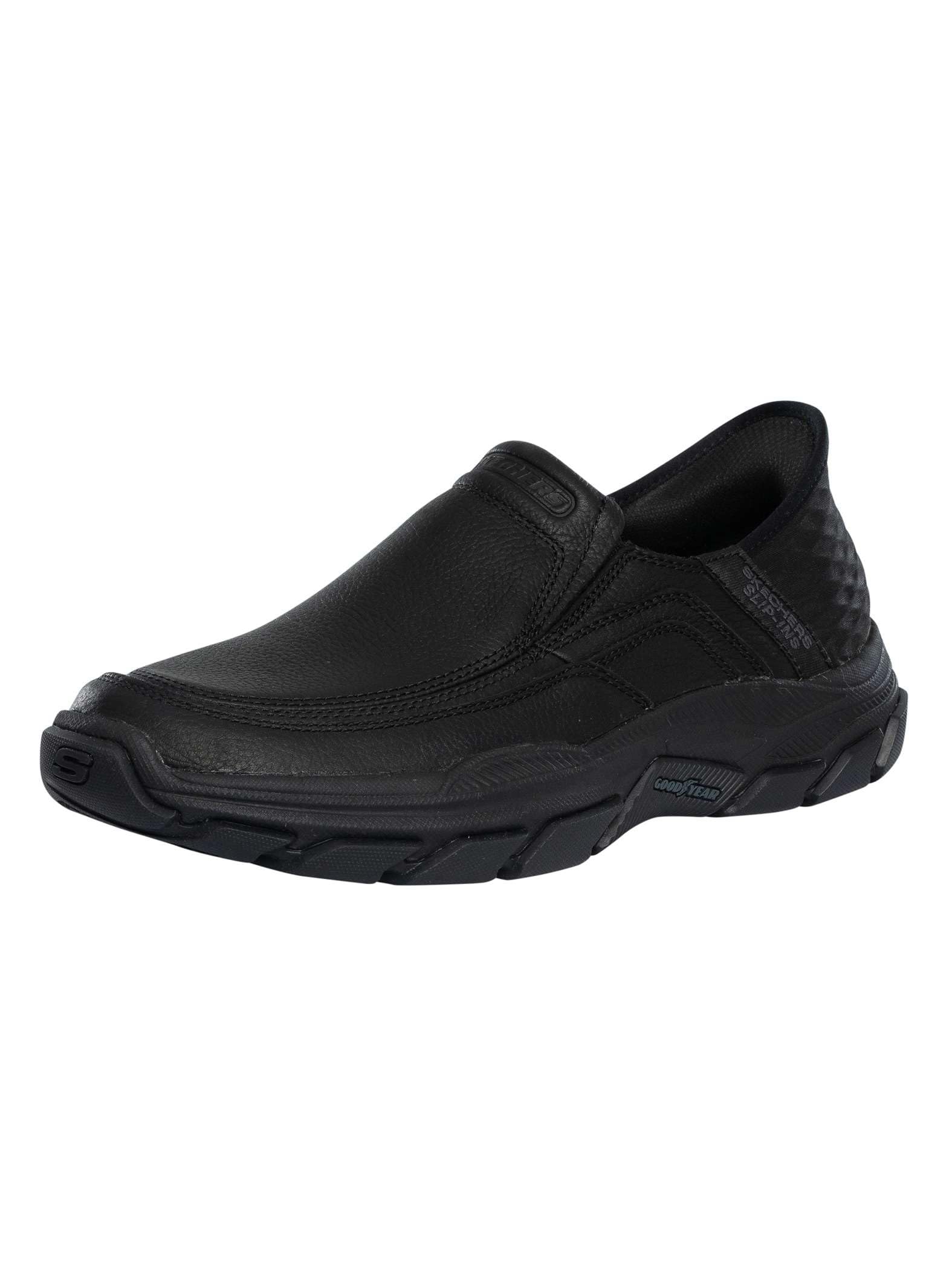 Skechers Men's Respected - Elgin, BBK,7.5 Extra Wide Fit Image