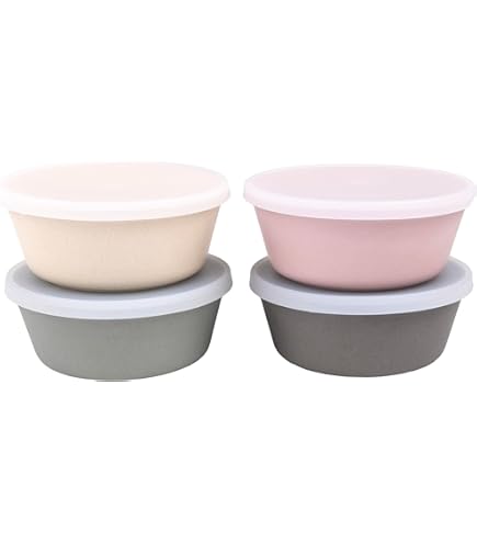 TOPHOME 4pcs Silicone Pinch Bowls Reusable Snack Bowls Mini Bowl Set Silicone