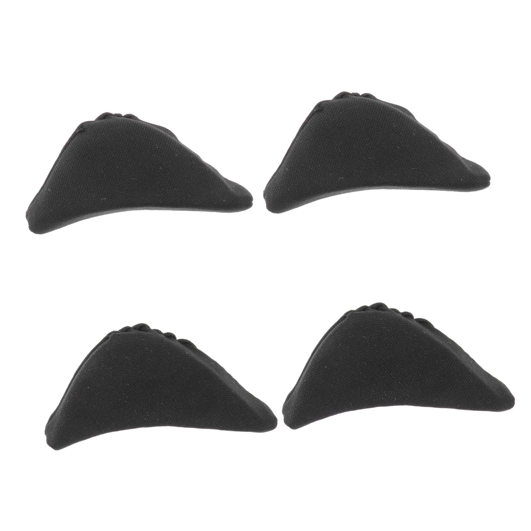 2pair Unisex Shoe Filler Inserts Breathable Sponge Toe Plug for Big Shoes Reduces Heel Slippage Washable Reusable Fits All of Footwear Black