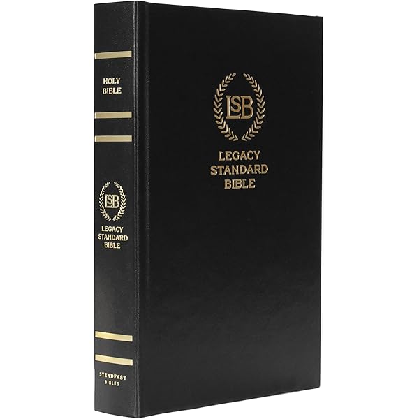 LSB Holy Bible, Large Print, Black Hardcover: Legacy Standard