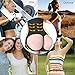 HOLYSNOW Women High Waist Cincher Pads Enhancer Underwear Panties Beige M/L