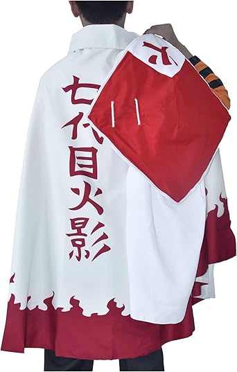 Amazon Com Dazcos Adult Us Size 7th Hokage Uzumaki Costume Outfit With Cloak Hat Clothing