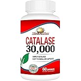 Rise-N-Shine Catalase Supplement 30,000 - Powerful Antioxidant Enzyme for Hair Health Support- Hair Supplements for Strong Hair - 60 Capsules (30-Day Supply)