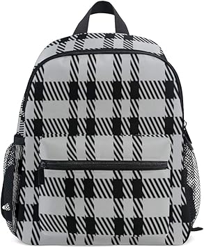 small checkered backpack