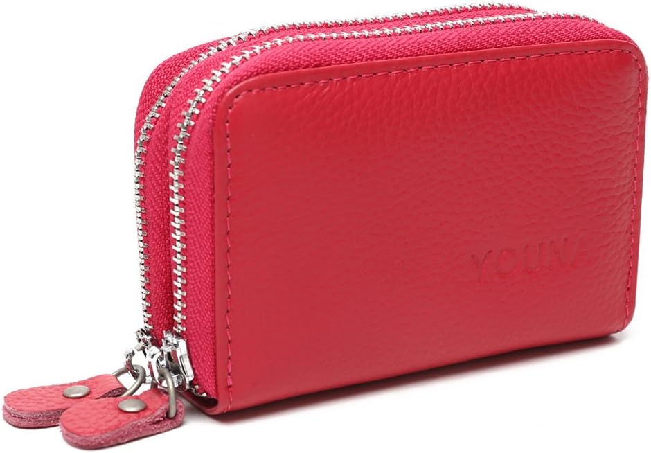 YOUNA Women's Rfid Blocking Leather Credit Card Holder