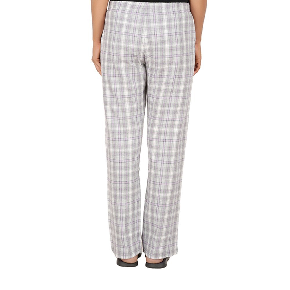 antshrike women cotton woven pyjama nightwear pant -grey