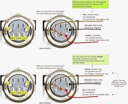 Splash Resistant 16mm Power Push Button ON/OFF Latching ... vandal switch wiring diagram 